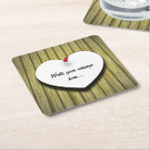 Papierhandgeschreven script, bijtend kartonnen onderzetters (Schuin)