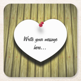 Papierhandgeschreven script, bijtend kartonnen onderzetters