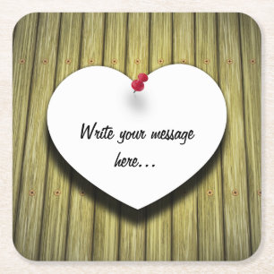 Papierhandgeschreven script, bijtend kartonnen onderzetters