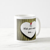 Papierhandgeschreven script, bijtend koffiemok (Voorkant rechts)