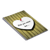 Papierhandgeschreven script, bijtend notitieboek (Rechterzijde)