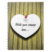 Papierhandgeschreven script, bijtend notitieboek (Voorkant)