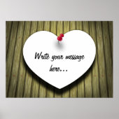 Papierhandgeschreven script, bijtend poster (Voorkant)