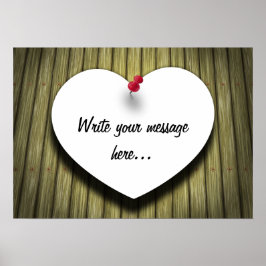 Papierhandgeschreven script, bijtend poster