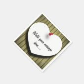 Papierhandgeschreven script, bijtend servetten (Hoek)