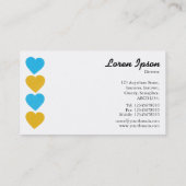 Papierhart 02 (wisselende kleurenzijnen) visitekaartje (Achterkant)