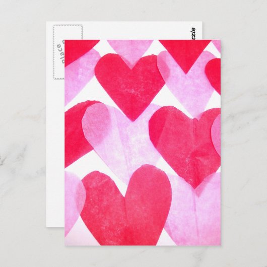 Papierhart Briefkaart (Voorkant / Achterkant)