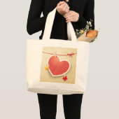 Papierhart Grote Tote Bag (Voorkant (product))