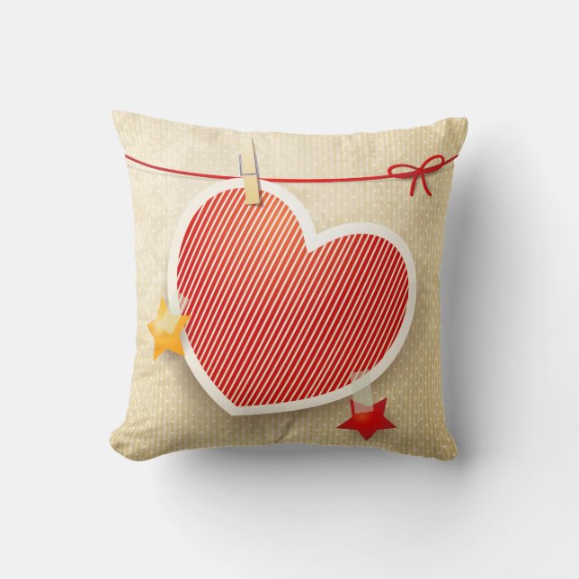 Papierhart Kussen (Voorkant)