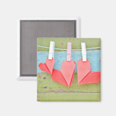 Papierhart op de lijn magneet (Voorkant / Achterkant)