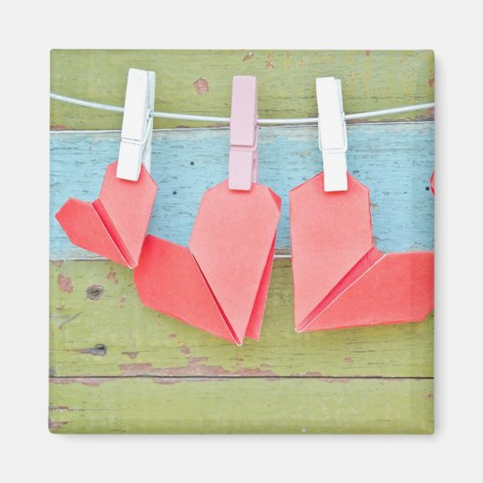 Papierhart op de lijn magneet (Voorkant)