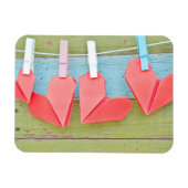 Papierhart op de lijn magneet (Horizontaal)