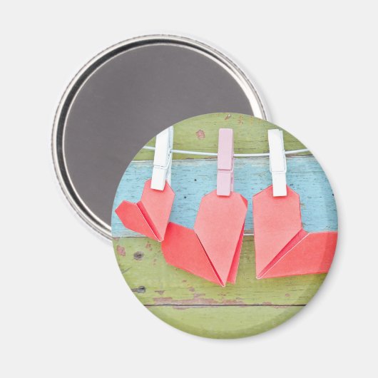 Papierhart op de lijn magneet (Voorkant / Achterkant)