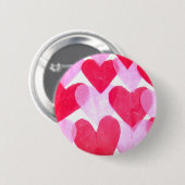 Papierhart Ronde Button 5,7 Cm (Voorkant /achterkant)