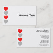 Papierhart Visitekaartje (Voorkant / Achterkant)