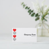 Papierhart Visitekaartje (Staand voorkant)