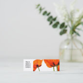 Papierkaart voor profiel mini visitekaartje (Staand voorkant)