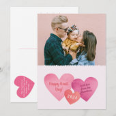 Papierkaart voor Valentijnsdag Feestdagenkaart (Voorkant / Achterkant)