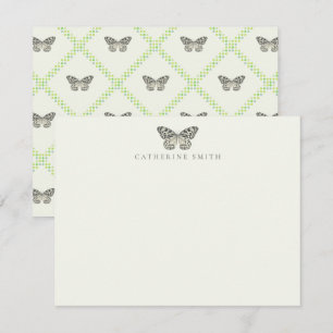 Papierkietenvlinderbloemkaart Notitiekaartje