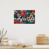 Papierkiettuin Poster (Keuken)