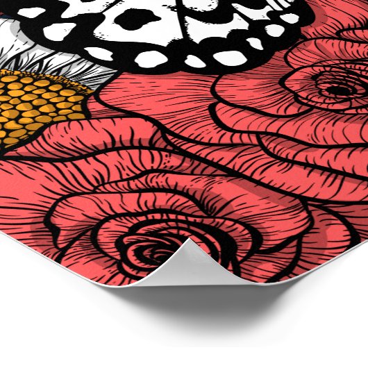 Papierkiettuin Poster (Hoek)