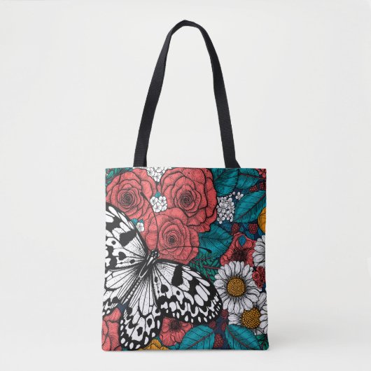 Papierkiettuin Tote Bag (Voorkant)