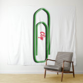 Papierklem Tapijt Wandkleed (In Situ (horizontaal))