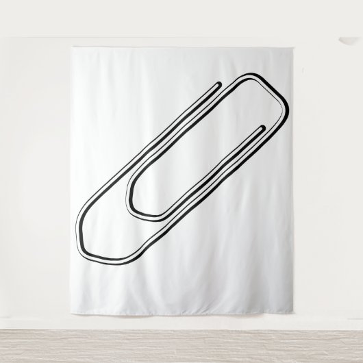 Papierklemmen Wandkleed (Voorkant)