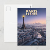 Papierknipkunst Parijs Frankrijk Briefkaart (Voorkant / Achterkant)