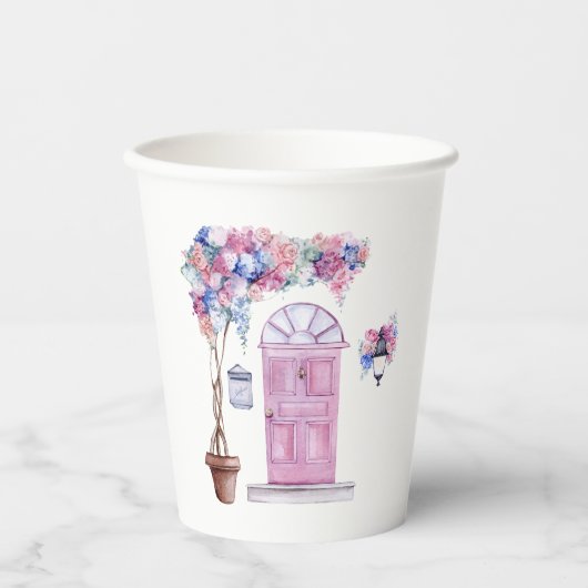 Papierkop, 8oz Papierbeker, Papieren Bekers (Voorkant)