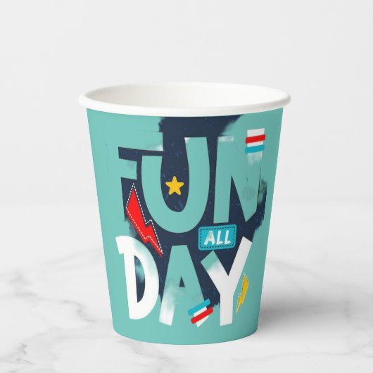 Papierkop Papieren Bekers (Voorkant)