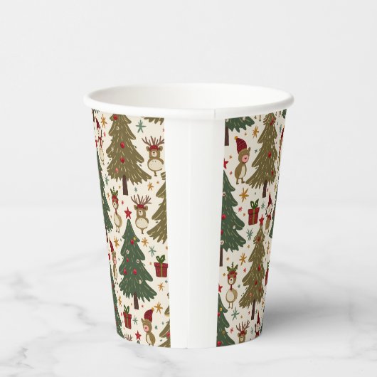 Papierkop Papieren Bekers (Rechts)