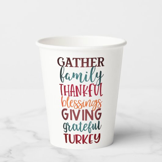 Papierkop Papieren Bekers (Achterkant)