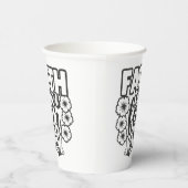 Papierkop Papieren Bekers (Rechts)