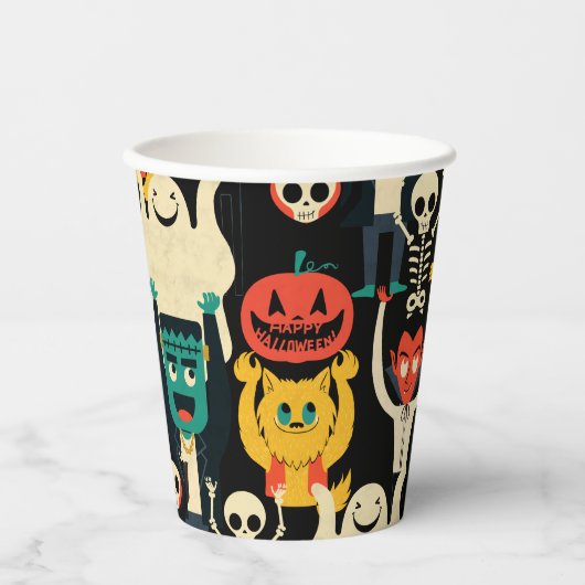 Papierkop Papieren Bekers (Voorkant)