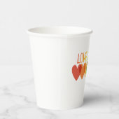 Papierkop Papieren Bekers (Rechts)