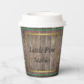 Papierkop voor paardendecoratie papieren bekers (Achterkant)