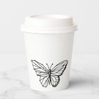 Papierkoppen: 8 oz Papierbekertje, deksel: deksel Papieren Bekers