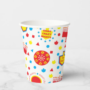 Papierkoppen COLORFUL 8 CRAZY NIGHTS 8 oz. Papieren Bekers