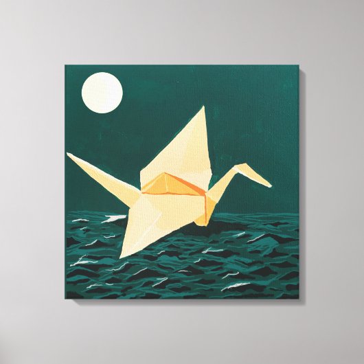 Papierkraan Canvas Afdruk (Voorkant)