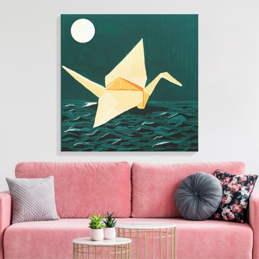 Papierkraan Canvas Afdruk (Insitu (Woonkamer))