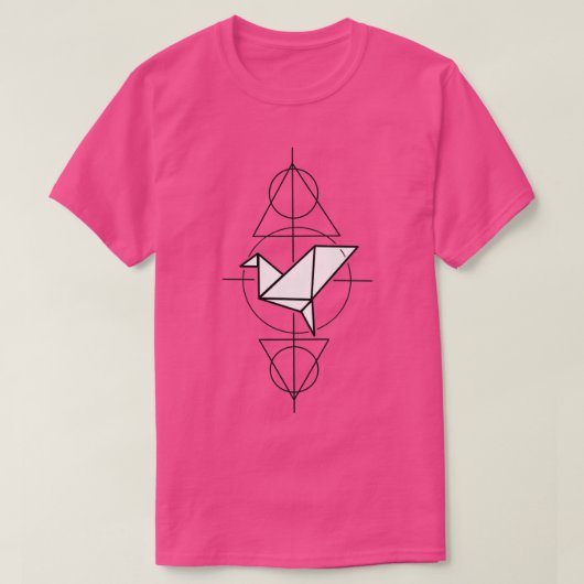 Papierkraangeometrie T-shirt (Design voorkant)