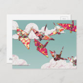 Papierkranen Briefkaart (Voorkant / Achterkant)