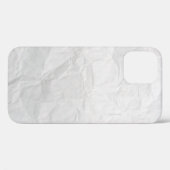 Papierkreukjes, witte kauwtextuur Case-Mate iPhone case (Achterkant (horizontaal))