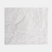 Papierkreukjes, witte kauwtextuur fleece deken (Voorkant (Horizontaal))