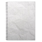 Papierkreukjes, witte kauwtextuur notitieboek (Voorkant)