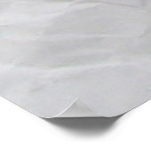 Papierkreukjes, witte kauwtextuur poster (Hoek)