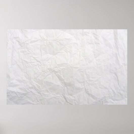 Papierkreukjes, witte kauwtextuur poster (Voorkant)