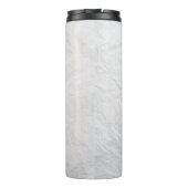 Papierkreukjes, witte kauwtextuur thermosbeker (Achterkant)