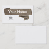 papierkunst visitekaartje (Voorkant / Achterkant)